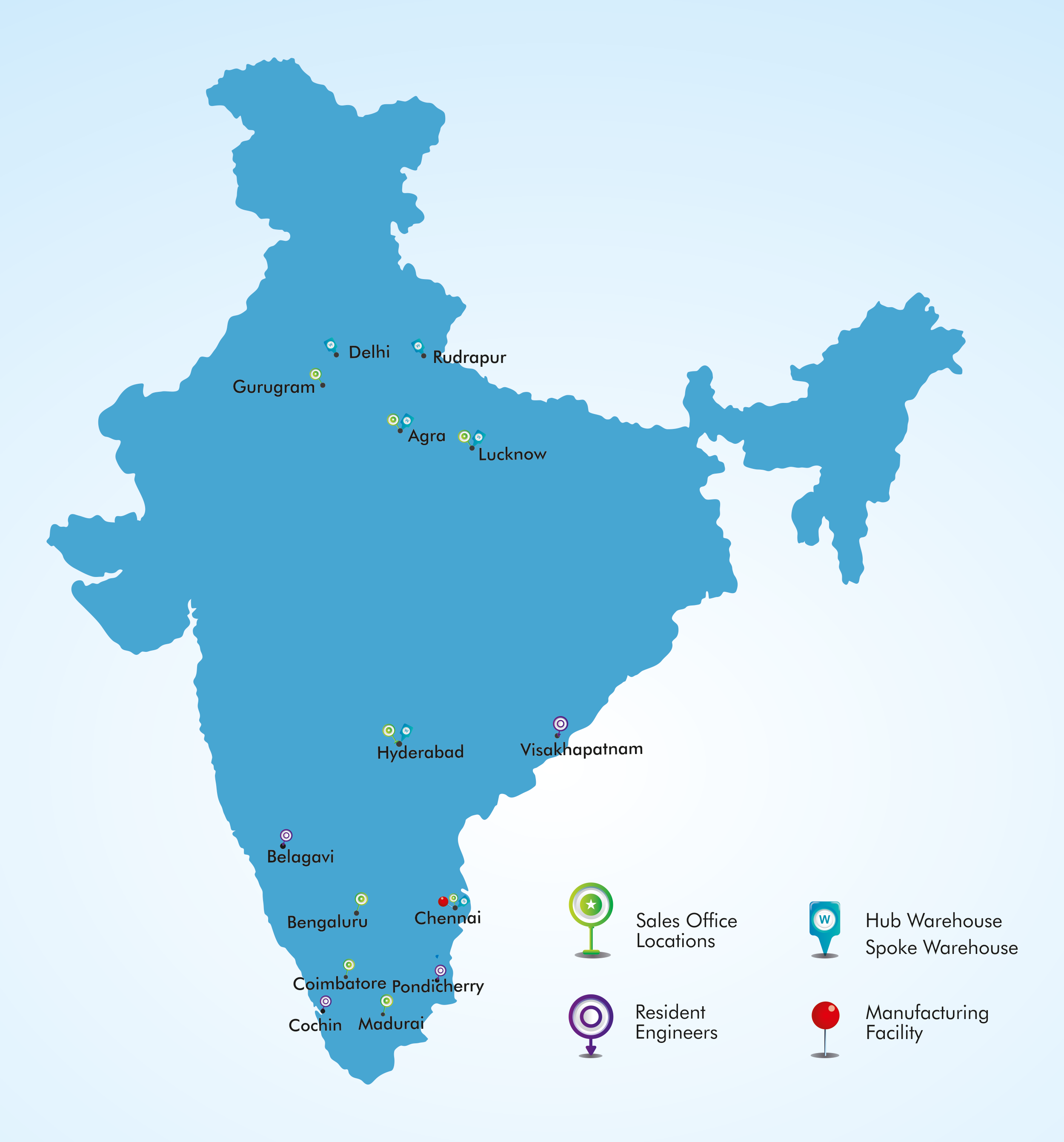 Multivista l India Map